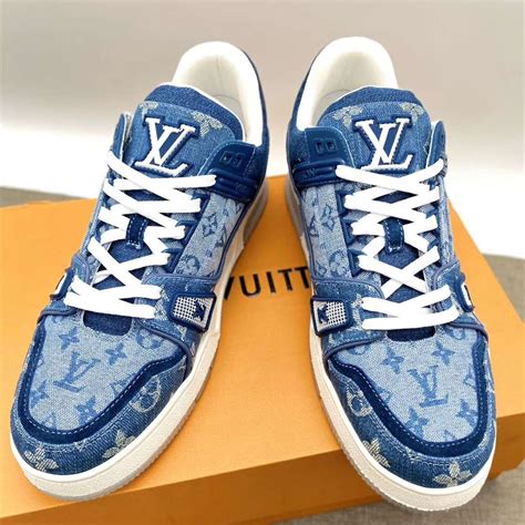 scarpe lv blu|Sneakers Collection for Men .